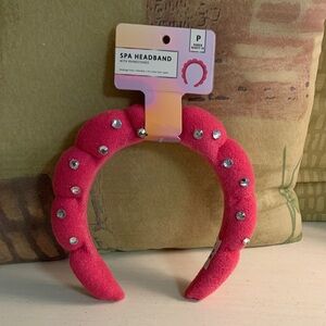Pink Rhinestone Spa Headband